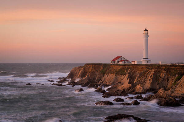 California Art Print featuring the photograph Usa, California, Point Arena #1 by Gary Weathers