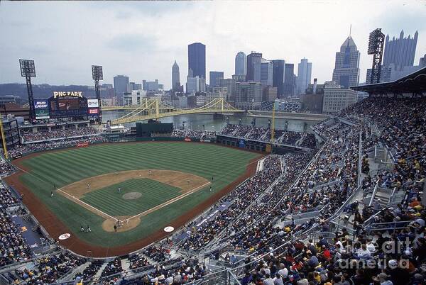 Pnc Park Art Print featuring the photograph View Of Stadium by Jamie Squire