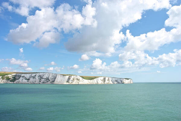 Water's Edge Art Print featuring the photograph White Cliffs Of Dover #1 by Lisavalder