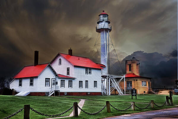 Michigan Art Print featuring the photograph Whitefish Point Lighthouse #1 by Evie Carrier