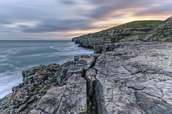 Winspit Quarry Art Print featuring the photograph Winspit Quarry - England #1 by Joana Kruse