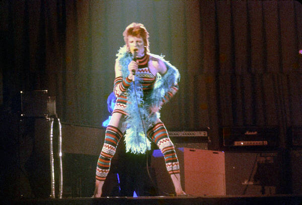 People Art Print featuring the photograph Ziggy Stardust Era Bowie In La #1 by Michael Ochs Archives