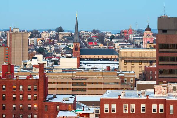 Landscape Art Print featuring the photograph Portland, Maine, Usa Downtown Skyline #16 by Sean Pavone