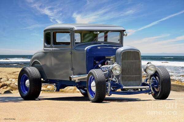 1931 Ford Coupe Art Print featuring the photograph 1931 Ford 'Hot Rod' Coupe by Dave Koontz