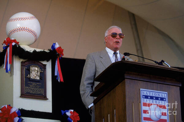 Cooperstown Art Print featuring the photograph 1995 Cooperstown Hall Of Fame Inductions by Rich Pilling