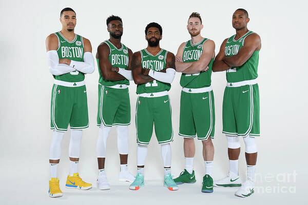 Media Day Art Print featuring the photograph 2018-19 Boston Celtics Media Day by Brian Babineau