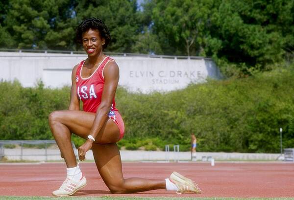 1980-1989 Art Print featuring the photograph Jackie Joyner-kersee #2 by Tony Duffy