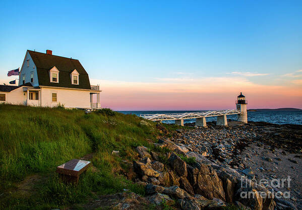 Lighthouse Art Print featuring the photograph Marshall Point Lighthouse #2 by Diane Diederich