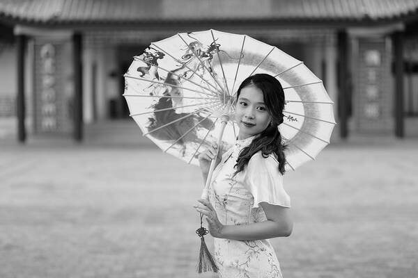 Portrait Art Print featuring the photograph Oriental Charm #2 by Kieron Long