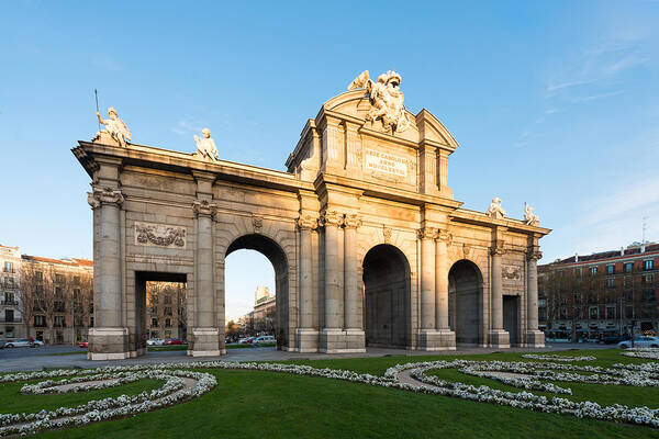 Landscape Art Print featuring the photograph Puerta De Alcala Is A One Of The Madrid #2 by Prasit Rodphan