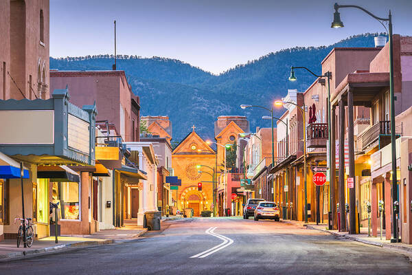 Landscape Art Print featuring the photograph Santa Fe, New Mexico, Usa #2 by Sean Pavone