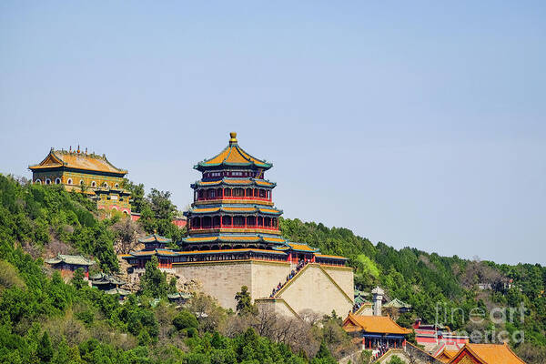 Summer Palace Art Print featuring the photograph Tower of Buddhist Incense by Iryna Liveoak