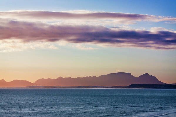 Scenics Art Print featuring the photograph Table Mountain At Sunset #2 by Jesus Villalba