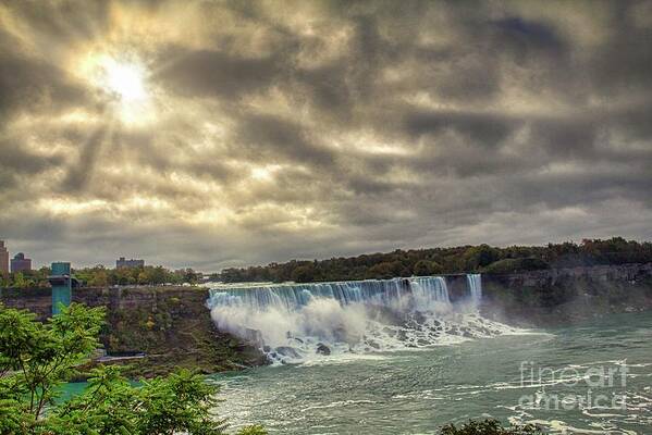 #niagarafalls #ontario #canada #waterfalls #enjoycanada #niagaracanada #niagarafallsontario #fantastic_earth #love #earthpix #horseshoefalls #americanfalls #ilovenewyork #hdr #hdrphotography #hdrfreak #hdrphoto #highdynamicrange #skylum #aurorahdr2019 #wanderlust #travel #travelphotography #7wondersoftheworld #niagarariver #usa Art Print featuring the photograph The American Falls #2 by Jim Lepard