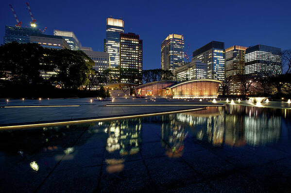 Tranquility Art Print featuring the photograph Tokyo Marunouchi At Night #2 by Vladimir Zakharov