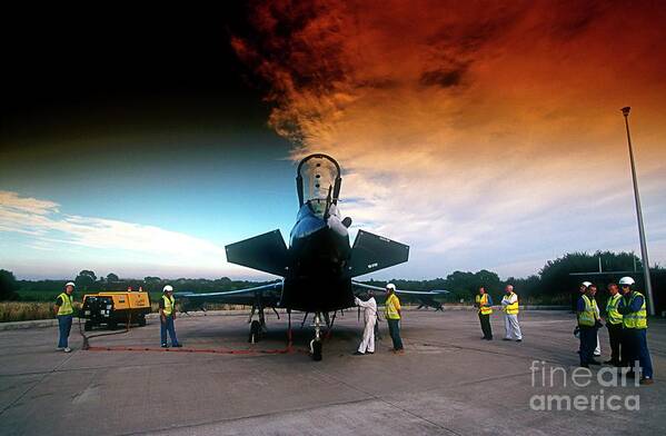 Transport Art Print featuring the photograph Typhoon Fighter Plane #2 by Chris Sattlberger/science Photo Library