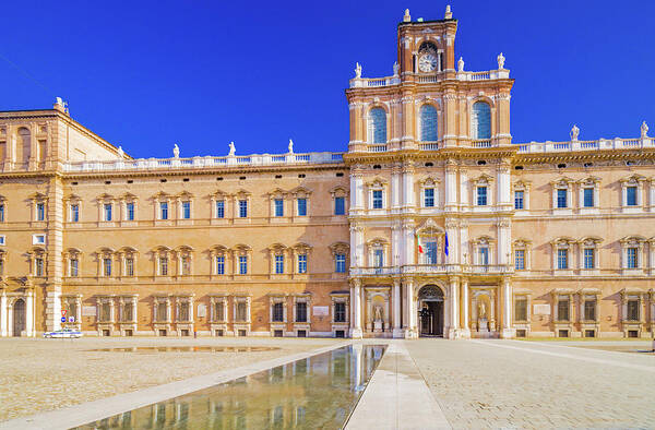 Emilia Art Print featuring the photograph water in front of Royal palace #2 by Vivida Photo PC