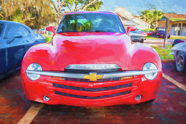2006 Chevy Ssr Art Print featuring the photograph 2006 SSR Chevrolet Truck 105 by Rich Franco