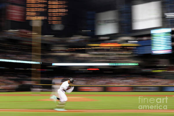 American League Baseball Art Print featuring the photograph San Diego Padres V Arizona Diamondbacks #24 by Christian Petersen