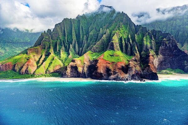 Abandoned Art Print featuring the photograph Kalalau Beach On The Na Pali Coast #3 by Russ Bishop