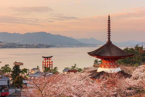 Landscape Art Print featuring the photograph Miyajima Island, Hiroshima, Japan #4 by Sean Pavone