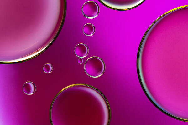 Oil Art Print featuring the photograph =oil And Water= #4 by Mandy Disher