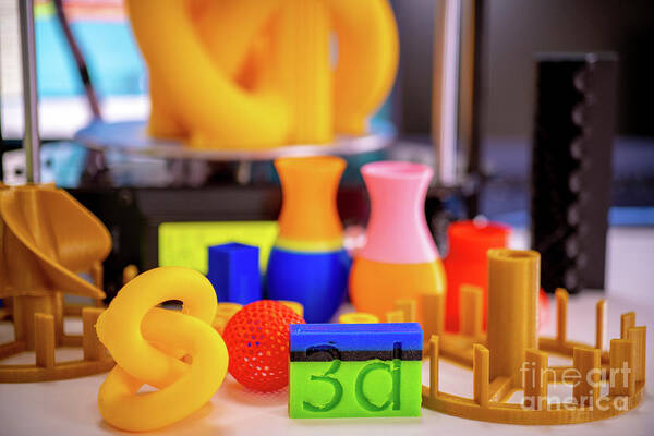 3d Art Print featuring the photograph 3d Printing #42 by Wladimir Bulgar/science Photo Library