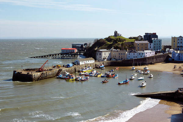Britain Art Print featuring the photograph Picturesque Wales - Tenby #5 by Seeables Visual Arts