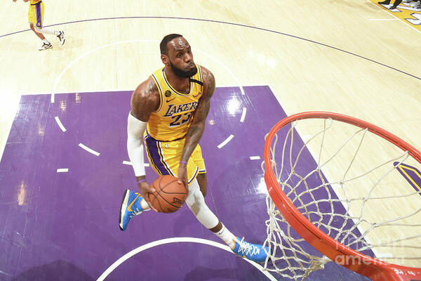Lebron James Art Print featuring the photograph Lebron James #54 by Andrew D. Bernstein