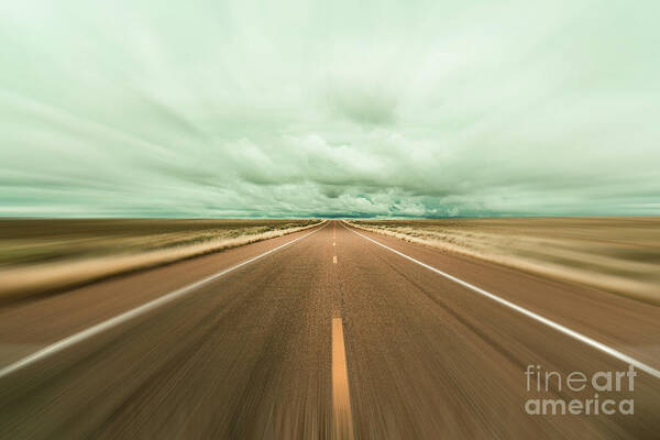 Arizona Art Print featuring the photograph Arizona Desert Highway by Raul Rodriguez