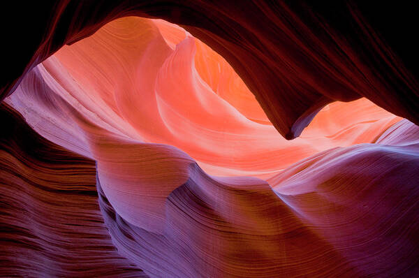 Tranquility Art Print featuring the photograph Lower Antelope Slot Canyon, Page Arizona #6 by Russell Burden