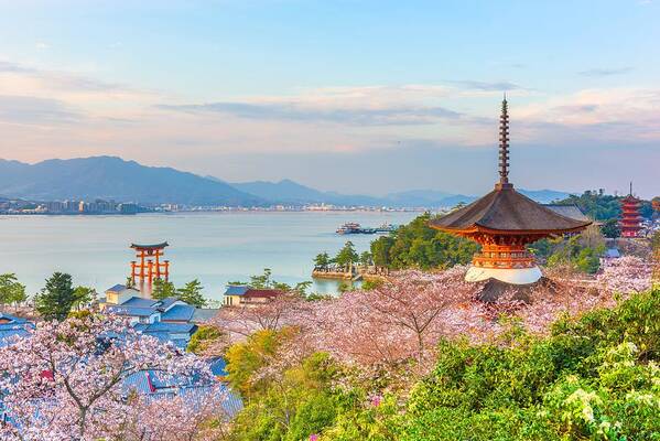Landscape Art Print featuring the photograph Miyajima Island, Hiroshima, Japan #7 by Sean Pavone