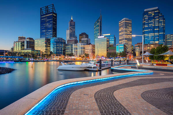 Landscape Art Print featuring the photograph Perth. Cityscape Image Of Perth #7 by Rudi1976