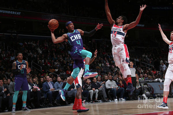 Devonte' Graham Art Print featuring the photograph Charlotte Hornets V Washington Wizards #9 by Ned Dishman