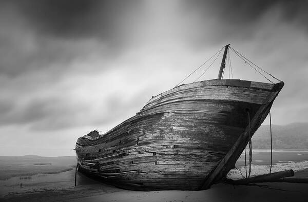 Boat Art Print featuring the photograph Abandoned by Alain Moody