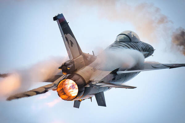 Aircraft Art Print featuring the photograph Afterburner by Piotr Wrobel