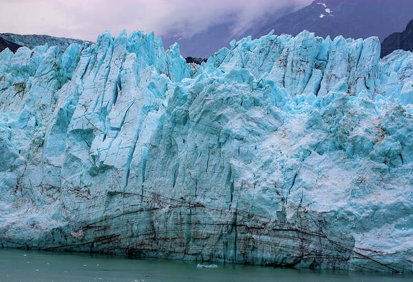 Alaska Art Print featuring the photograph Alaskan Blue Glacier Ice by Anthony Jones