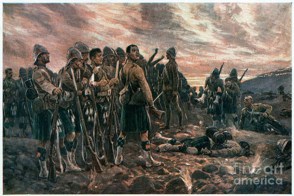 Rifle Art Print featuring the drawing All That Was Left Of Them, 2nd Boer by Print Collector