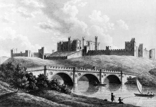Engraving Art Print featuring the photograph Alnwick Castle by Hulton Archive