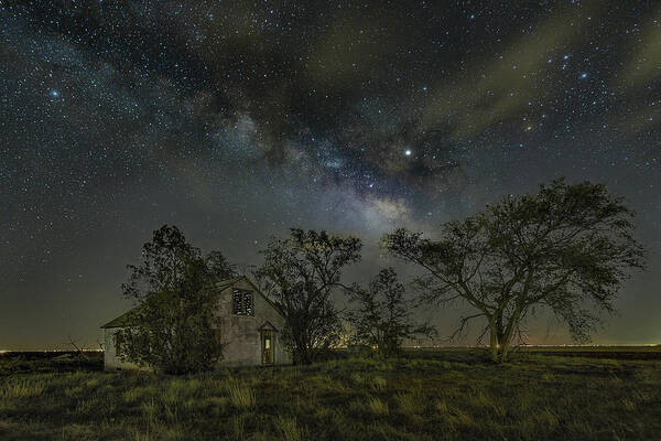 Milky Way Art Print featuring the photograph Alone in the Night by James Clinich