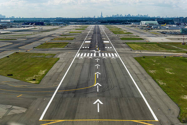 Approaching Runway 31r, John F. Kennedy Airport kjfk / Jfk, New York, Usa Art  Print by Josef Willems - Fine Art America