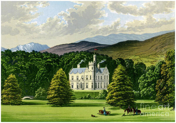 Engraving Art Print featuring the drawing Ardtully, County Kerry, Ireland, Home by Print Collector