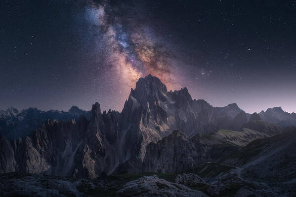 Mountains Art Print featuring the photograph Art Of Night by Carlos F. Turienzo