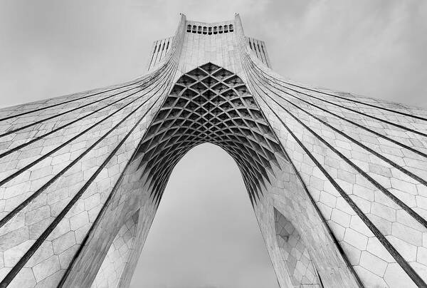 Architecture Art Print featuring the photograph Azadi Tower by Mohammad Oskoei