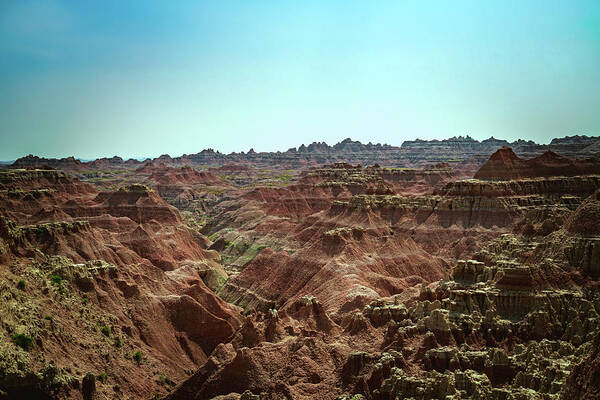 Badlands Art Print featuring the photograph Badlands Landscape by Nisah Cheatham
