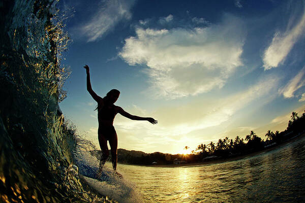 Surfing Art Print featuring the photograph Balance by Nik West