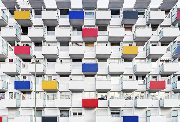 Outdoors Art Print featuring the photograph Balconies by Christian Beirle González