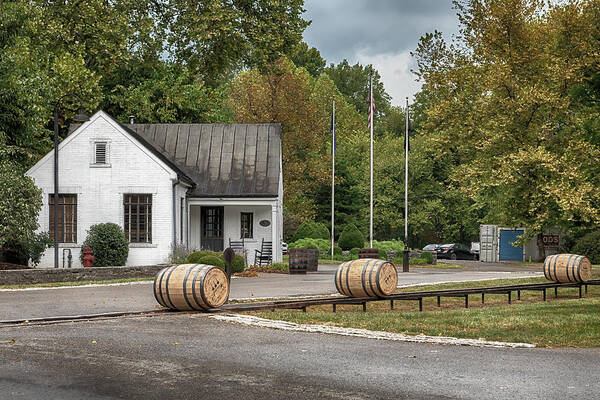 Woodford Reserve Art Print featuring the photograph Barrel Rolling at Woodford Reserve by Susan Rissi Tregoning