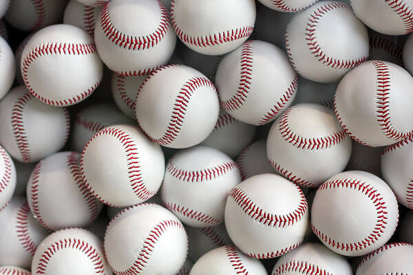 Ball Art Print featuring the photograph Baseballs by Hidehiro Kigawa