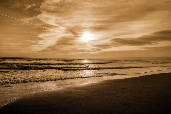 Beach Art Print featuring the photograph Beach Sunset 3 by Jason Hughes